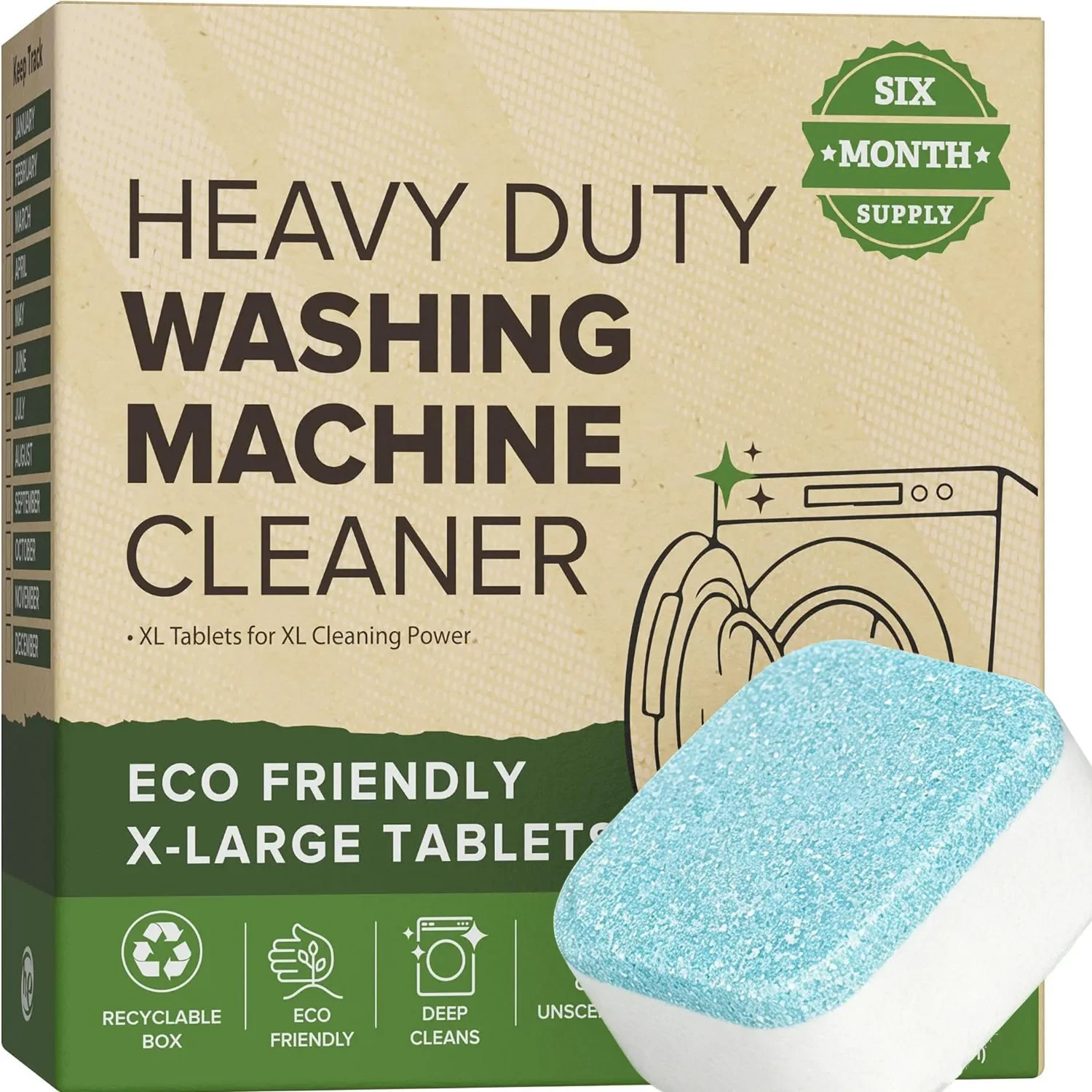 Heavy Equipment Washing - أقراص تنظيف وتطهير وتعطير غسالة الملابس